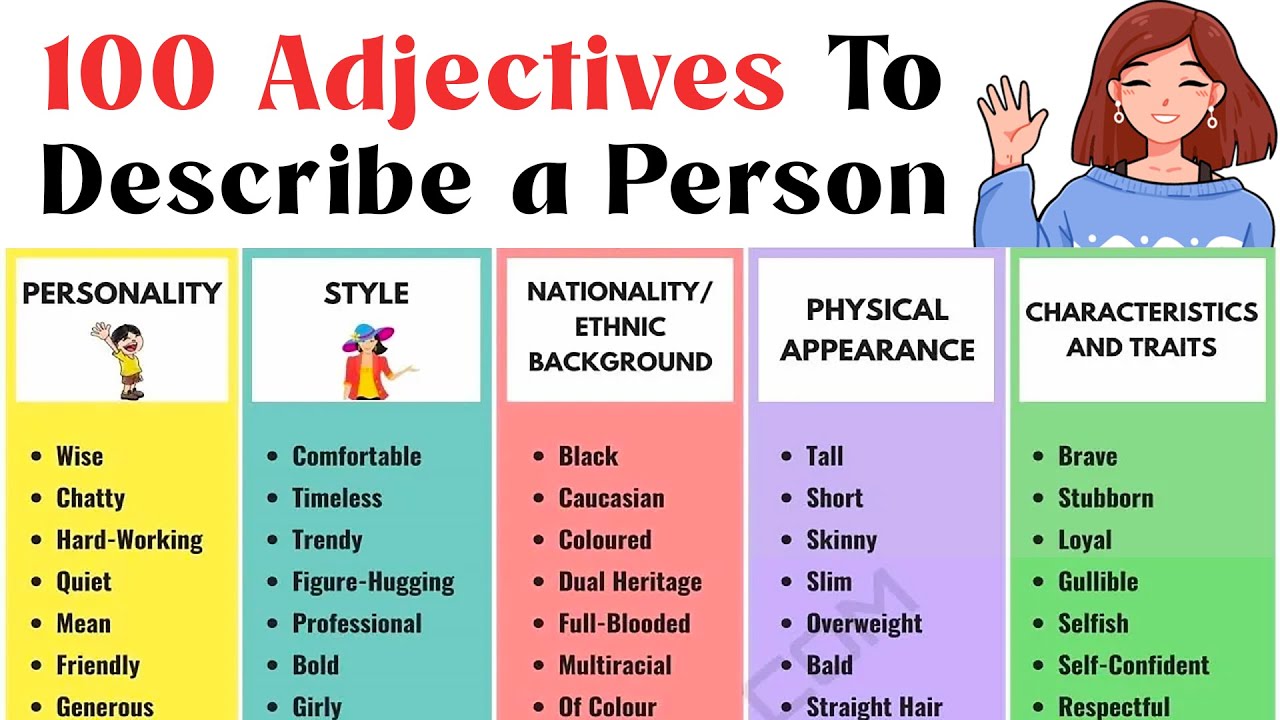 How to Describe People: 100 Great Adjectives to Describe a Person
