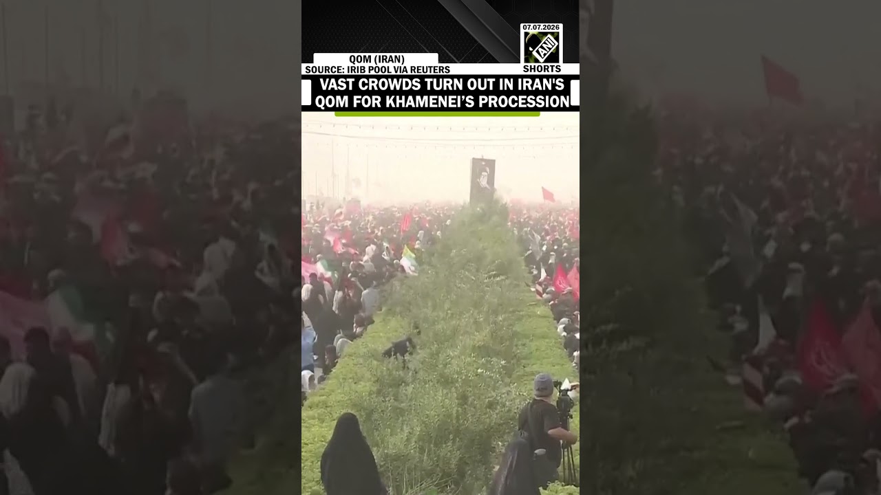 Vast crowds turn out in Iran's Qom for funeral procession of late Iranian Supreme Leader Khamenei