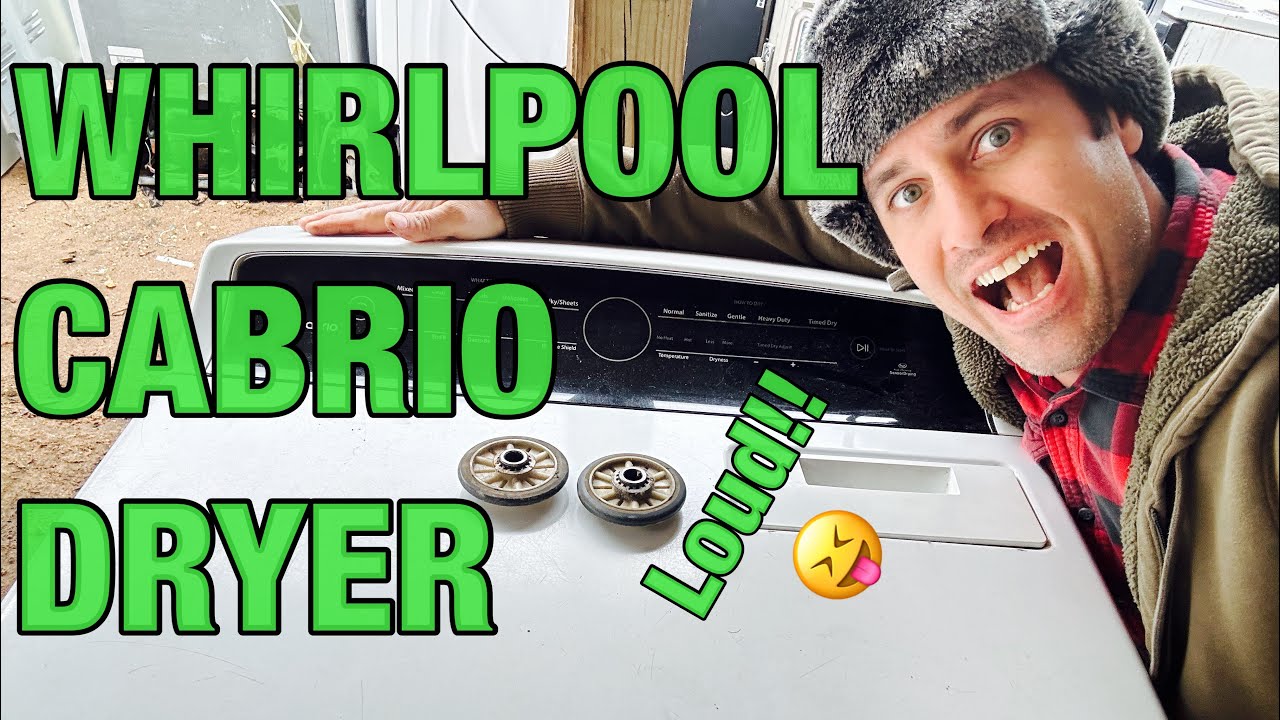 💥ГРОМКО Шумная сушильная машина Whirlpool Cabrio | Быстрая разборка и ремонт роликов | WED7000DW2🤪