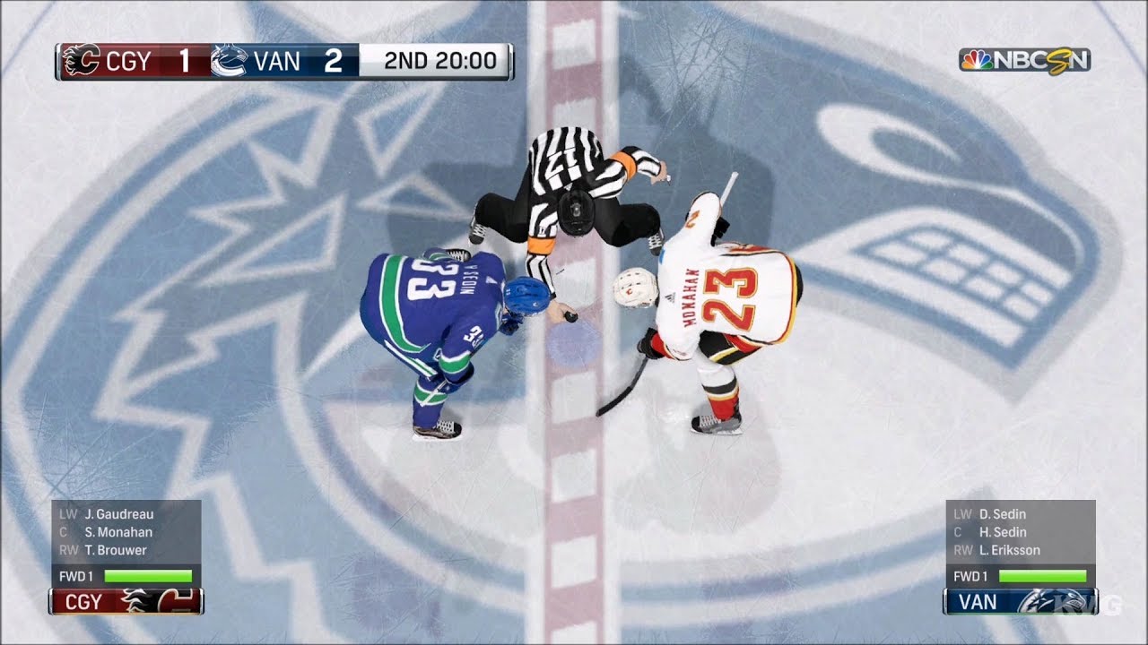 NHL 18 - Vancouver Canucks vs Calgary Flames - Gameplay (HD) [1080p60FPS]