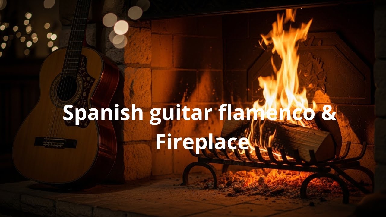 Sensual Spanish Flamenco Guitar 🔥 Romantic Relaxing Music with Cozy Fireplace Sounds