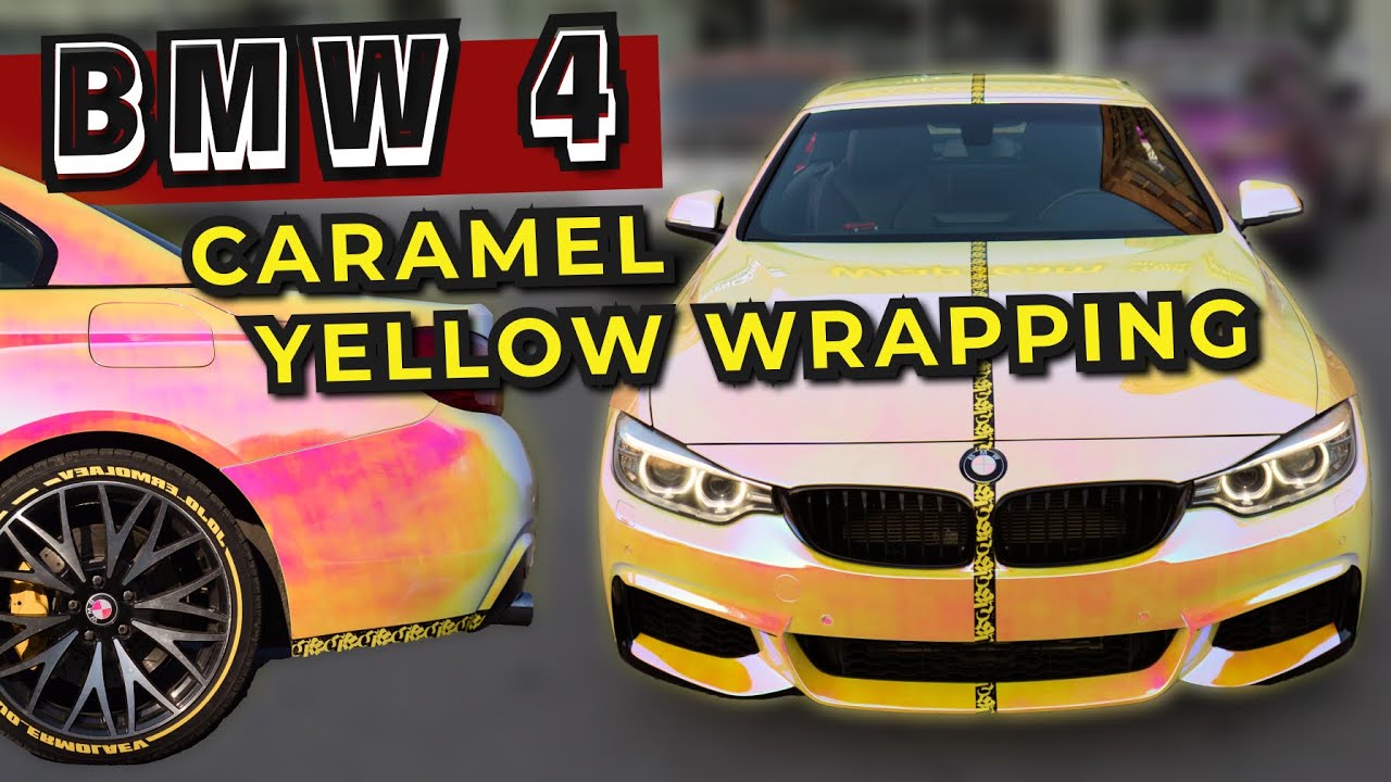 BMW 4 TeckWrap Caramel Yellow полная оклейка кузова в  WrapTeam