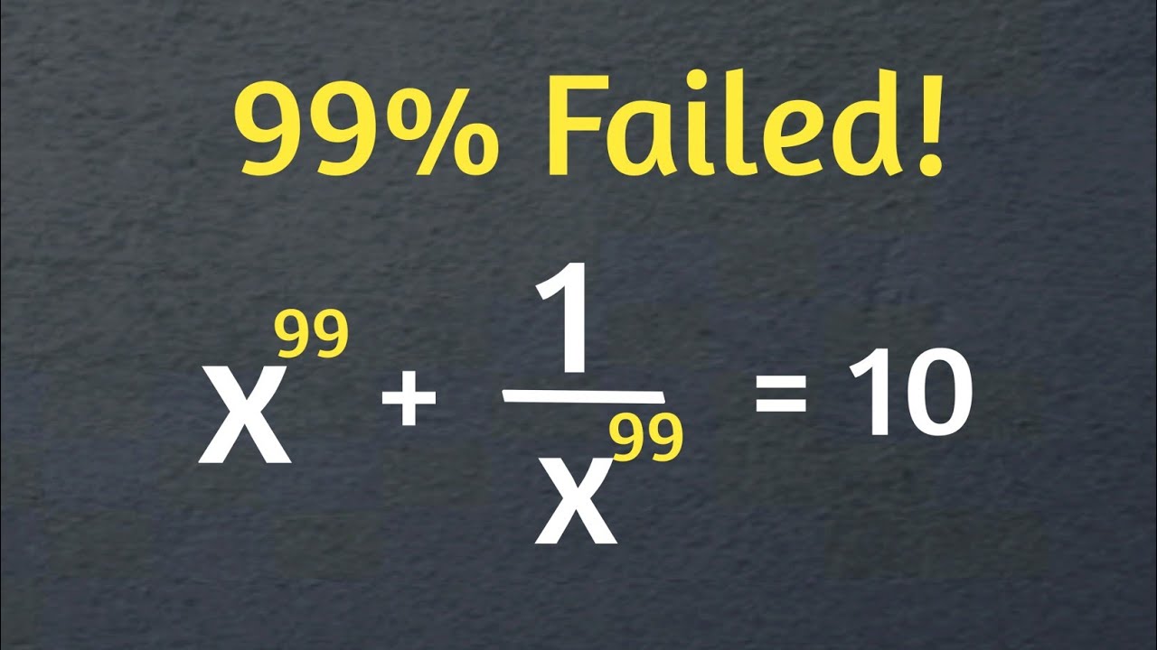 Hardest Math Olympiad Problem | Algebra | Maths