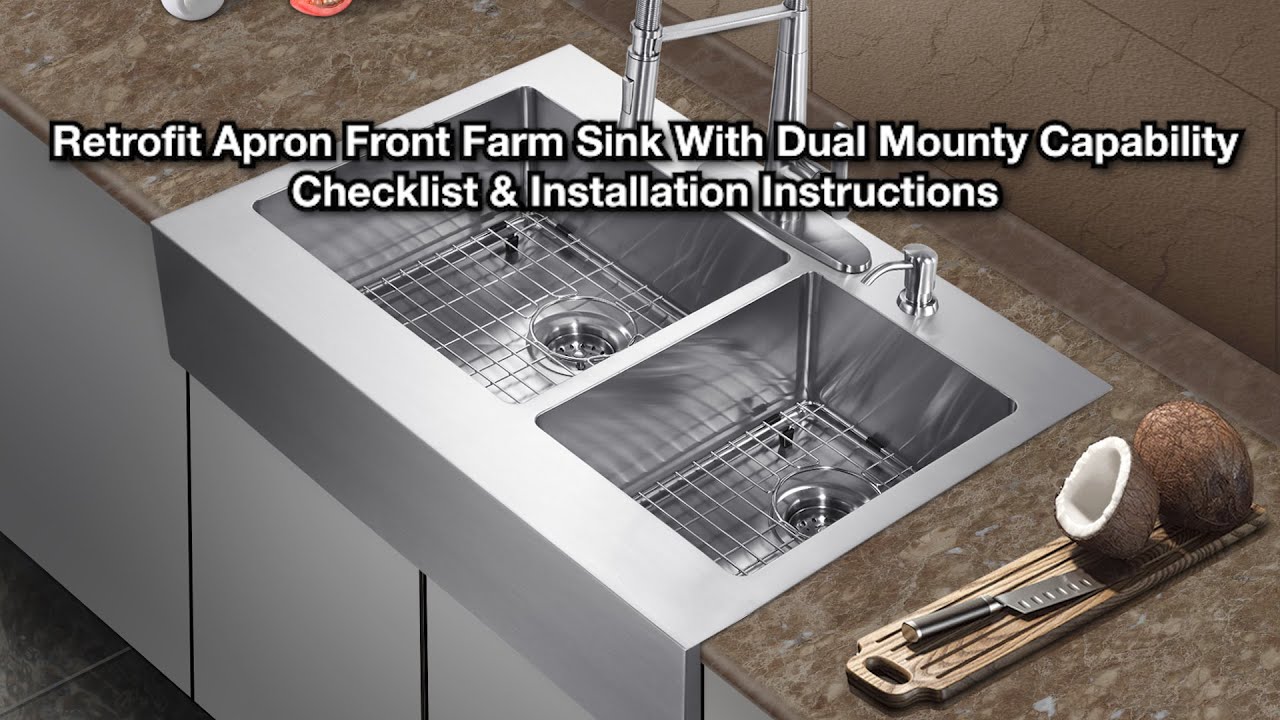 CMI - Top-Mount Retrofit Farm Sink Installation Video