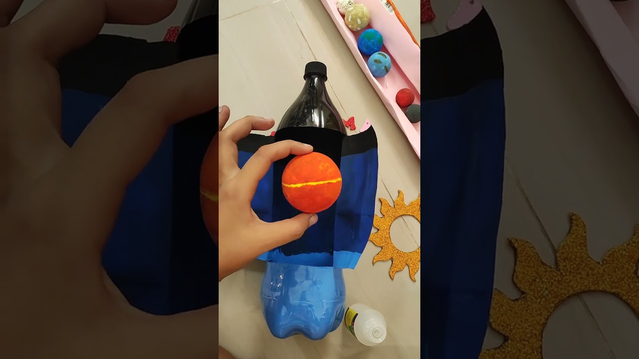 Sistema Solar hecho con Una Botella de Plástico. #RecursoDidáctico❤️