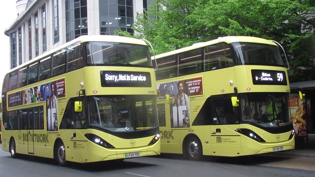 Buses Trains & Metrolink around Greater Manchester May 2024