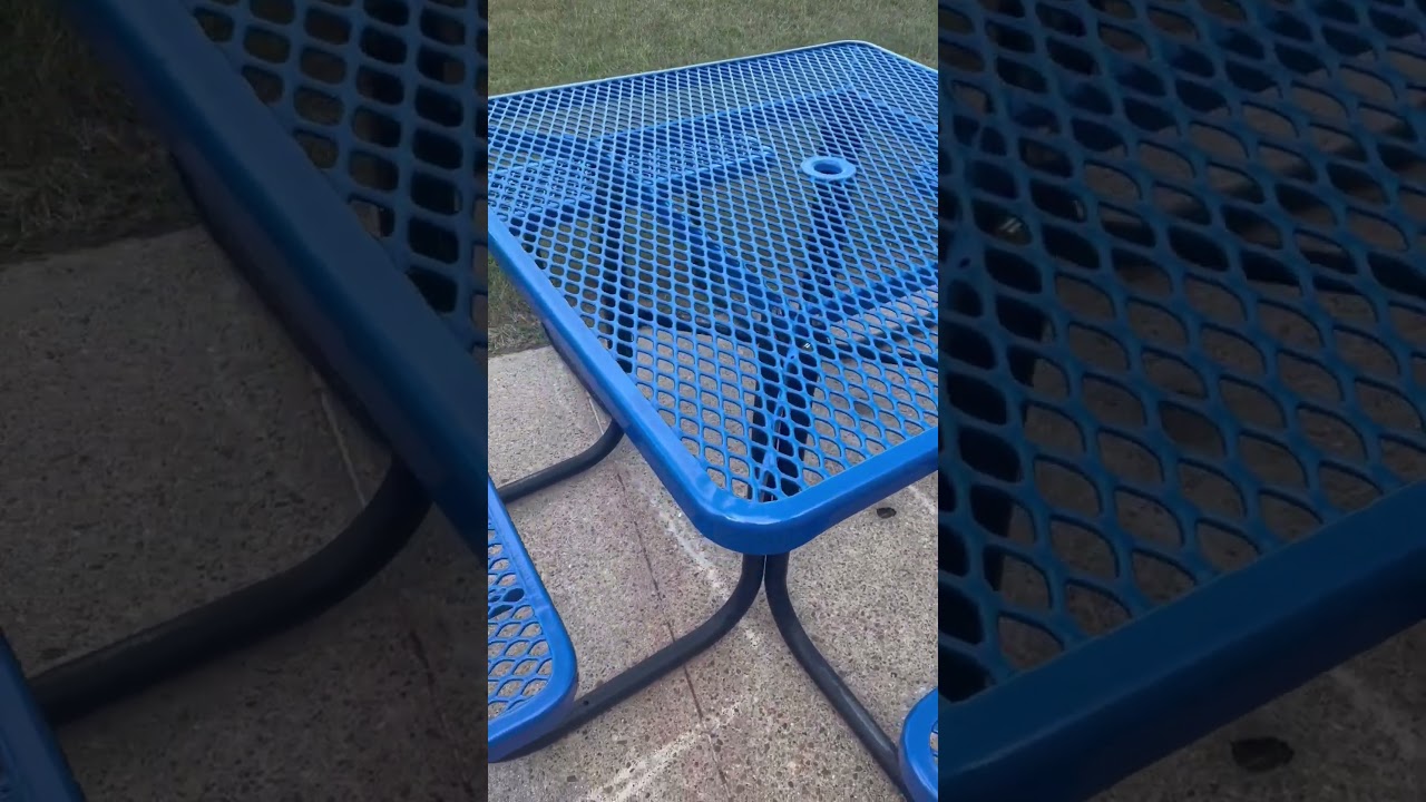 Commercial Square Picnic table - 46in thermoplastic coating