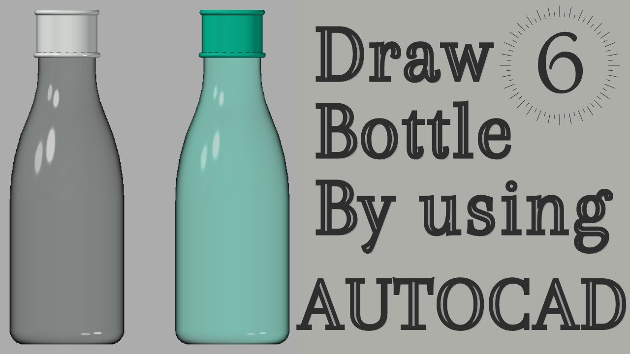 Draw Bottle Object in AutoCAD | How to Draw 3D Objects in AutoCAD | AutoCAD Tutorials For Beginners