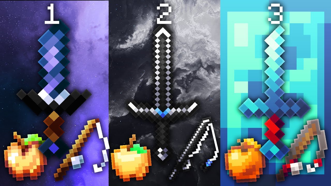 TOP 3 BEST MINECRAFT PVP TEXTURE PACKS #163 [1.7/1.8]