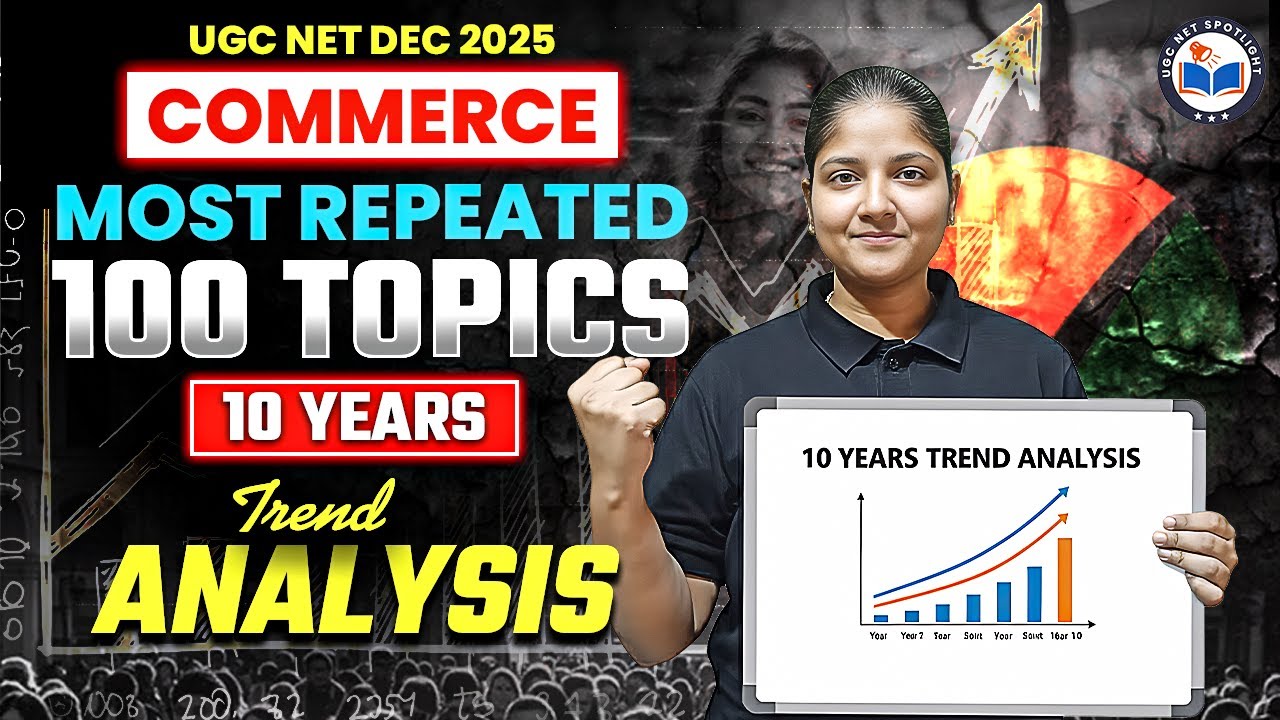 UGC NET Commerce 2025 | 100 Most Repeated Topics | 10 Years Trend Analysis Explained