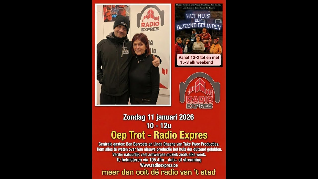 Oep Trot (02) - Interview Take Twee Prod. (het huis der duizend geluiden) - Radio Expres 11-01-2026