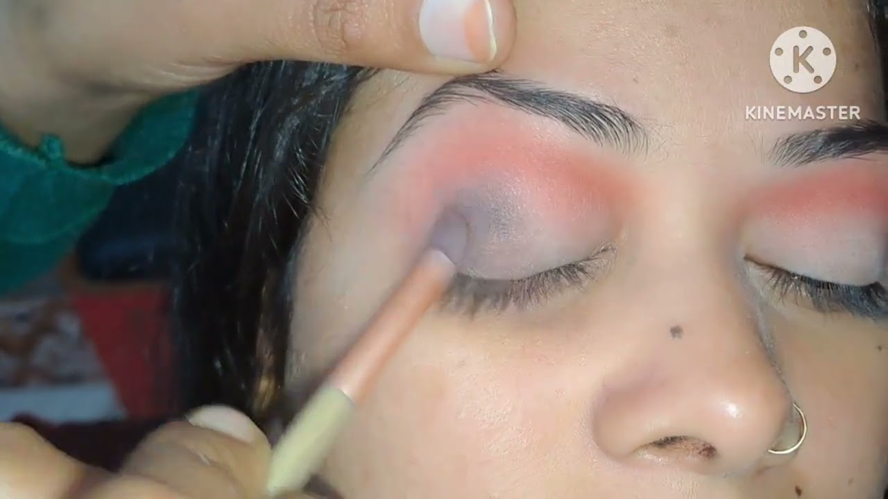 Natural soft glam golden & green Valima bridal ey makeup tutorial for brown eye