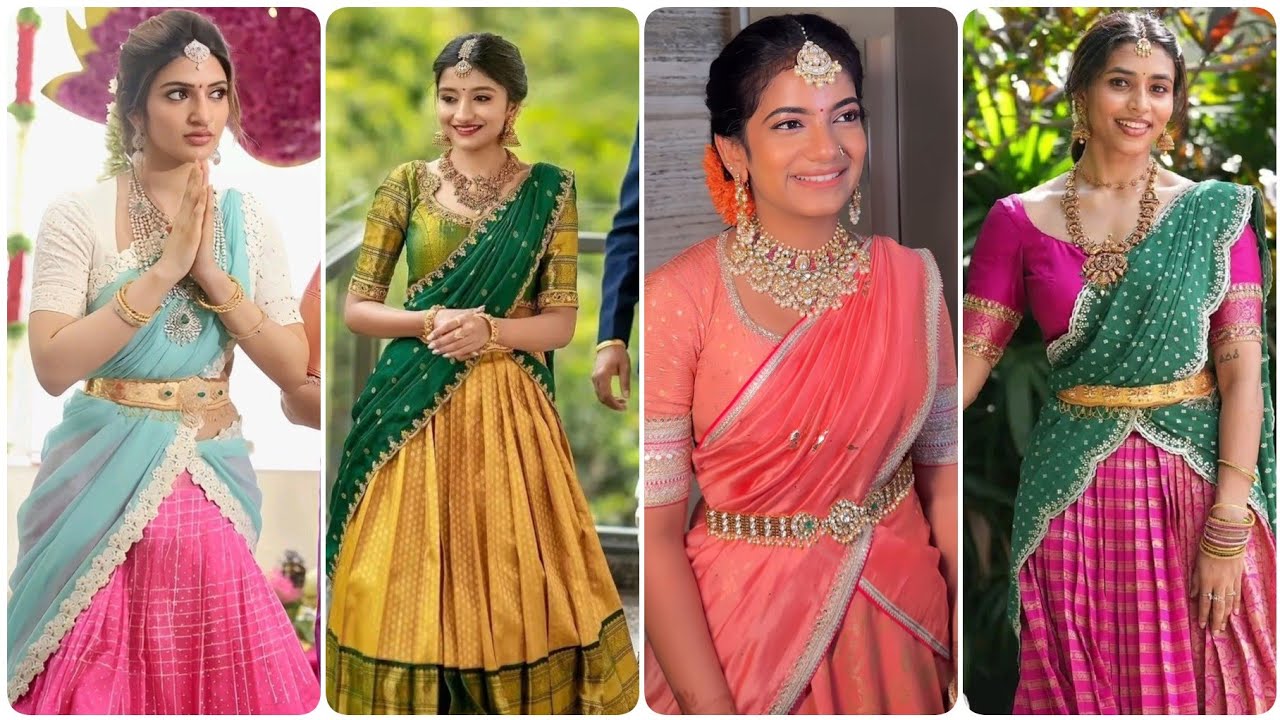 Новейшие дизайны свадебных полусари 2026 года || Лучшие дизайны полусари из пату || Дизайны полус...