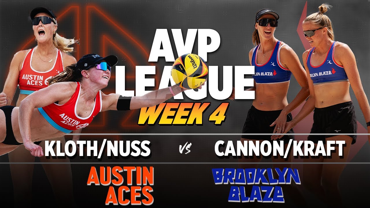 Kloth/Nuss vs Cannon/Kraft | Austin Aces vs Brooklyn Blaze AVP LEAGUE WEEK 4