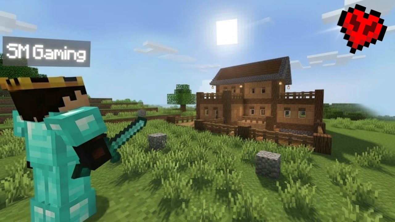 Minecraft pocket edition hard mode gameplay [Hindi]