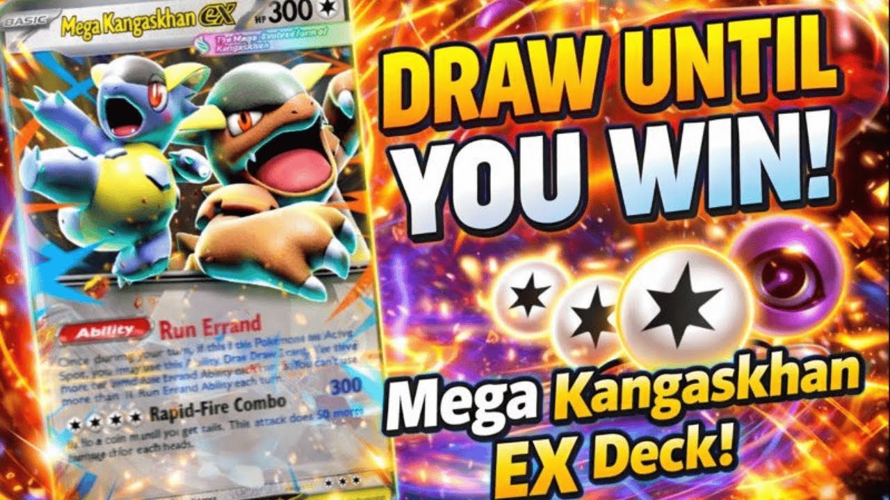 Рывок до победы?! 😱 Обзор колоды Mega Kangaskhan EX!