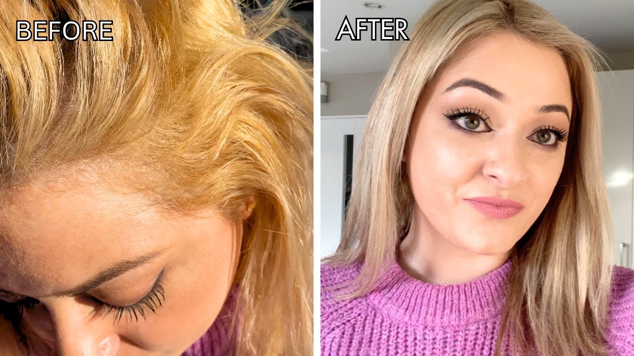 How to Tone Brassy Hair with Wella T14 | Before & After