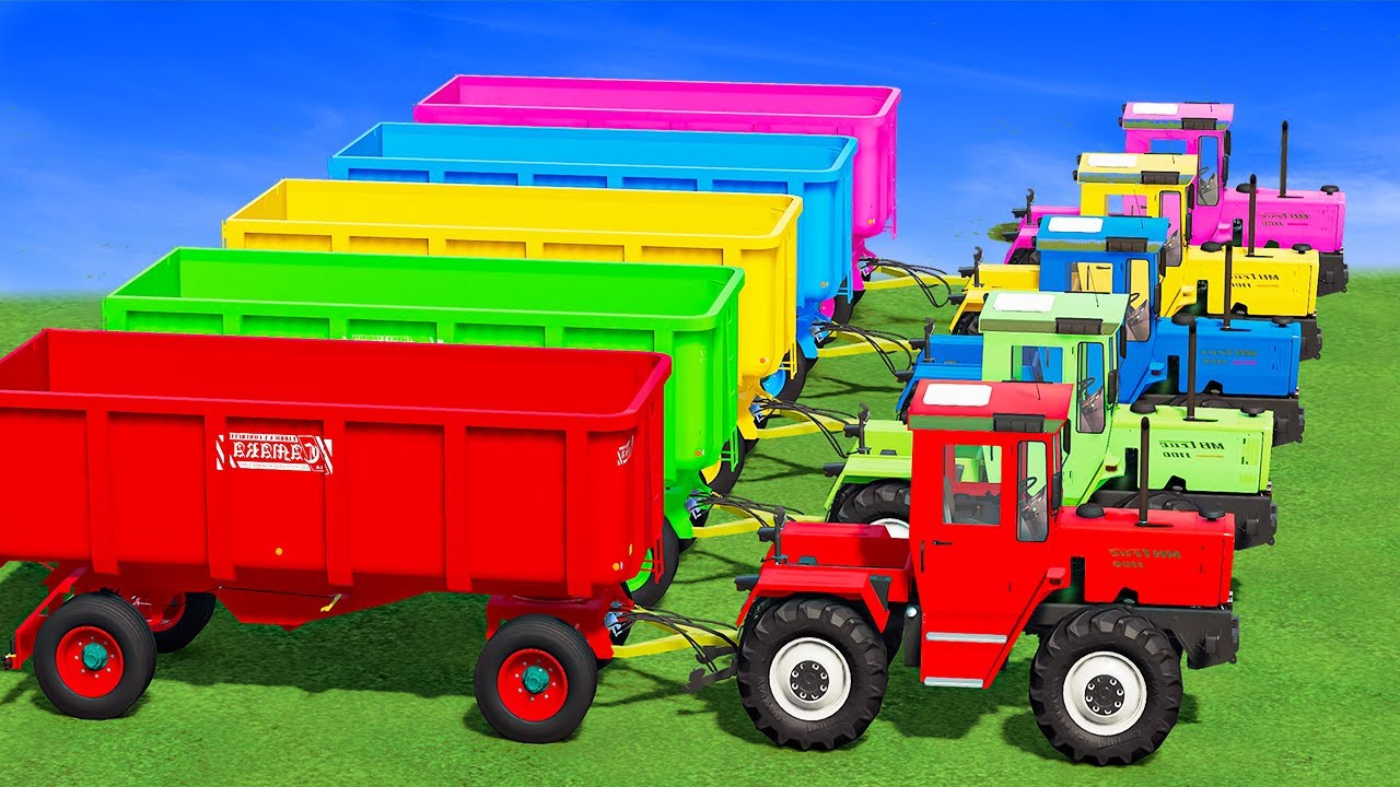 Transporting & Harvesting Grass & Cotton with Mercedes & Jd Tractors! Farming Simulator 22