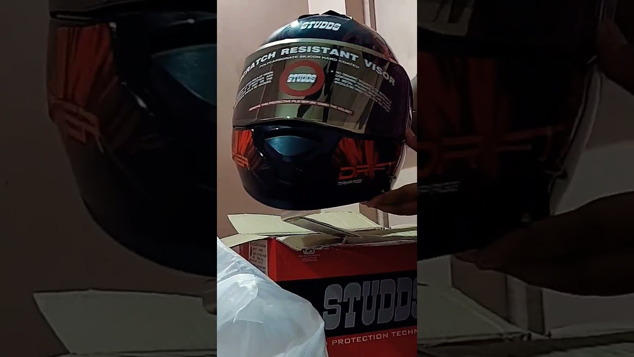 Unboxing STUDDS helmet first time😍||STUDDS DRIFTER D3||My new helmet||#shorts#unboxing#youtubeshorts