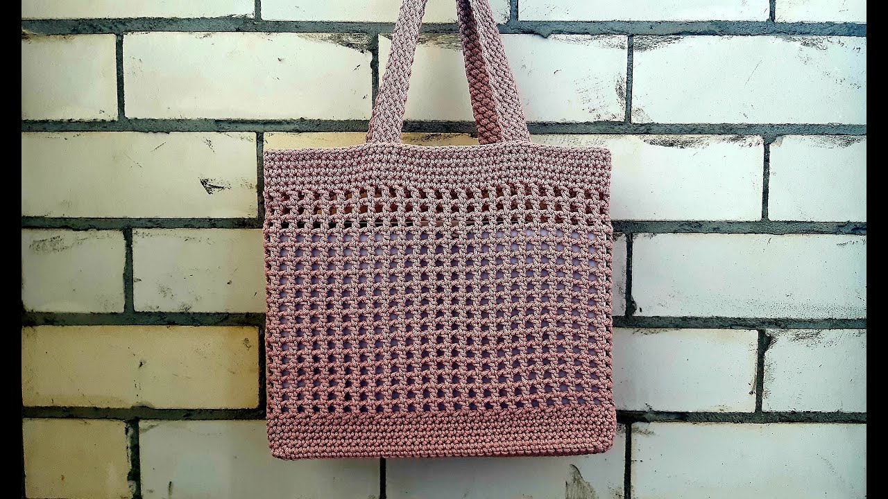 Летняя сумка - авоська крючком. Всё подробно расскажу и покажу. Crochet bag tutorial
