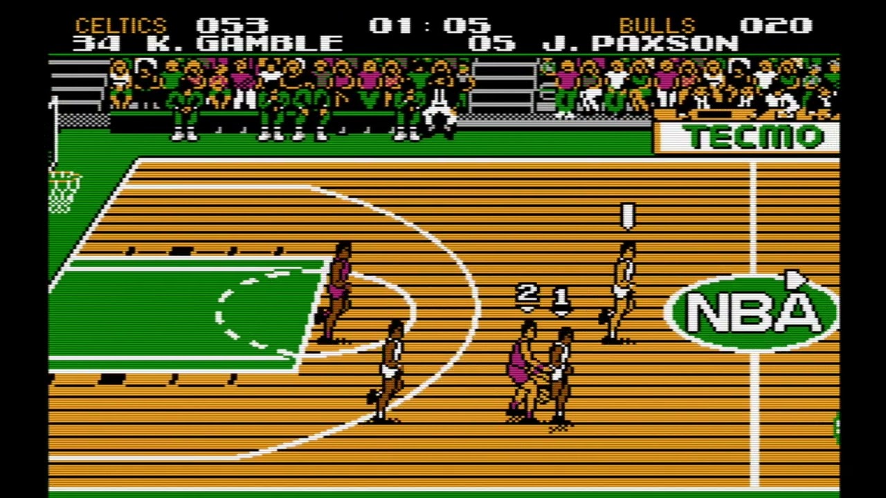 Tecmo NBA Basketball (NES) - Season - Game 4 - BOS v CHI ⛹🏾‍♂️