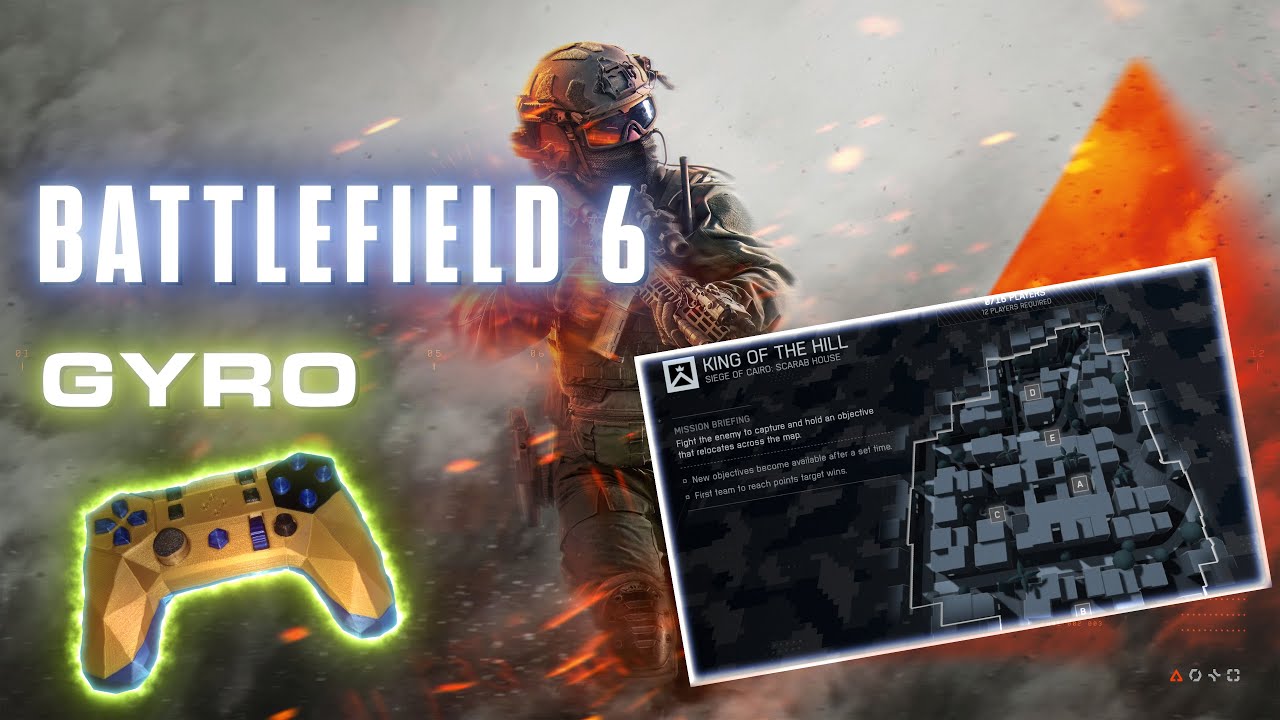 Battlefield 6 King of the Hill | Controller Gyro Gameplay (No Aim Assist)