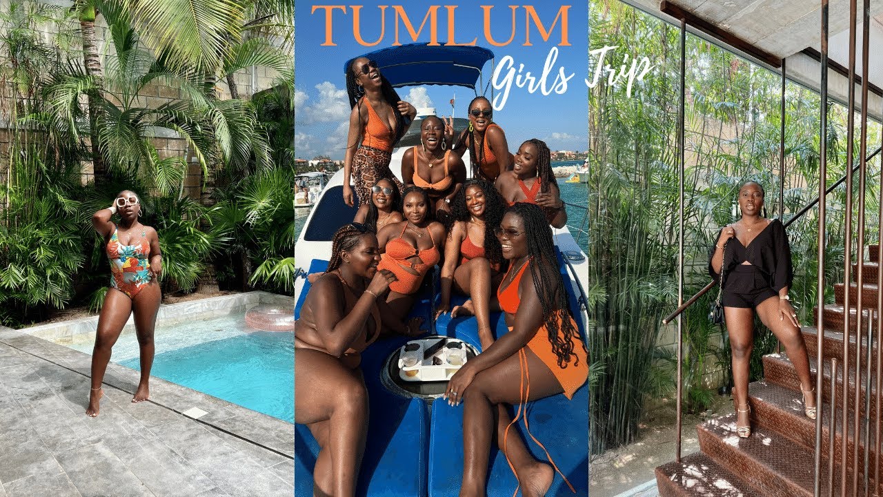 TULUM GIRLS TRIP 2022 || CENOTE, YACHT PARTY, TABOO BEACH CLUB & VILLA TOUR || TULUM MEXICO VLOG