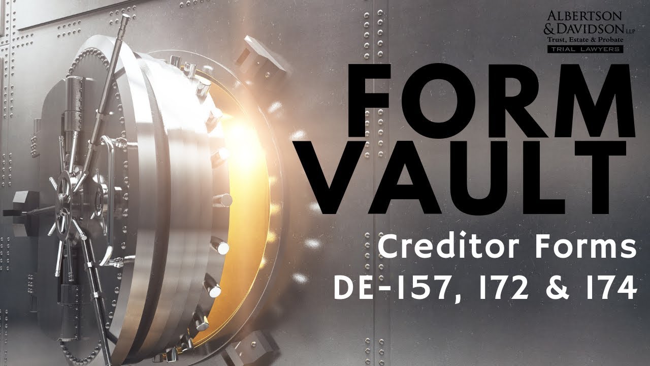 California Probate Creditor's Forms