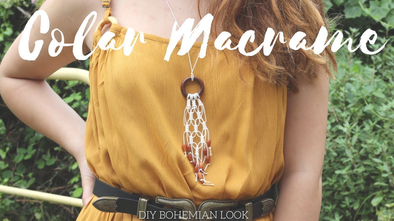 DIY Colar Macrame - Bohemian look