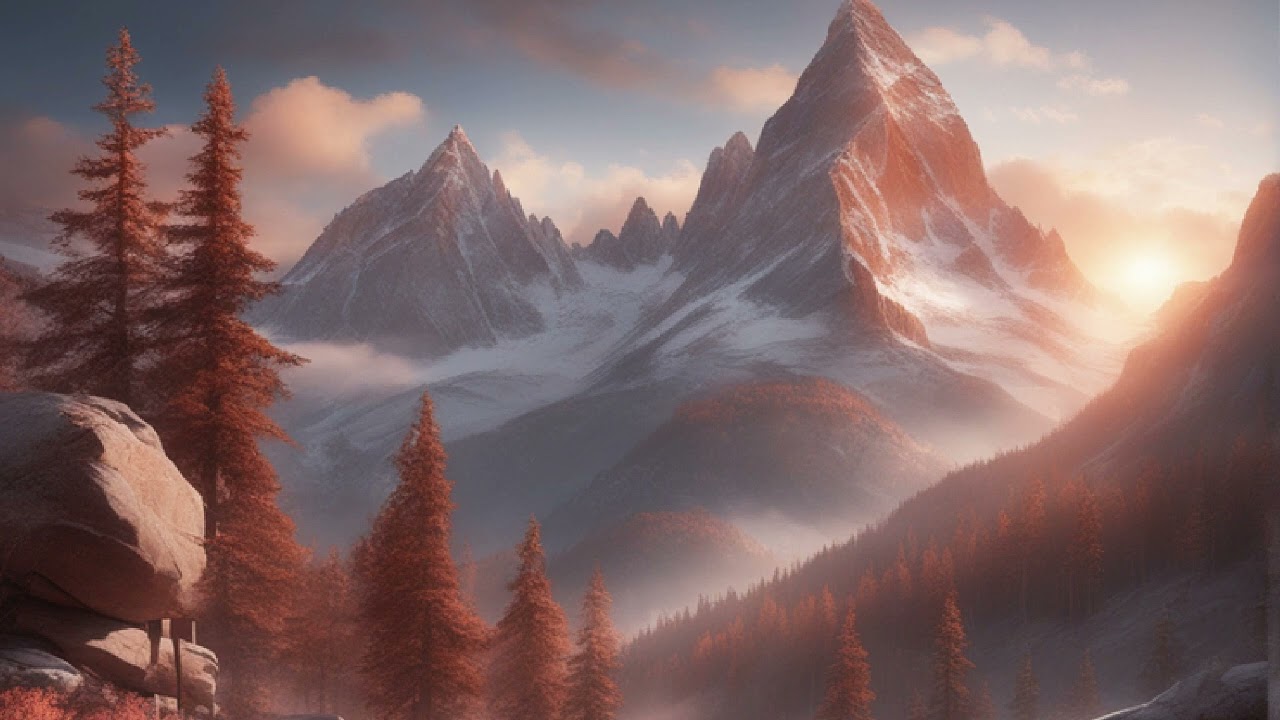 Mountain Sunrise  [Composed by Human]
