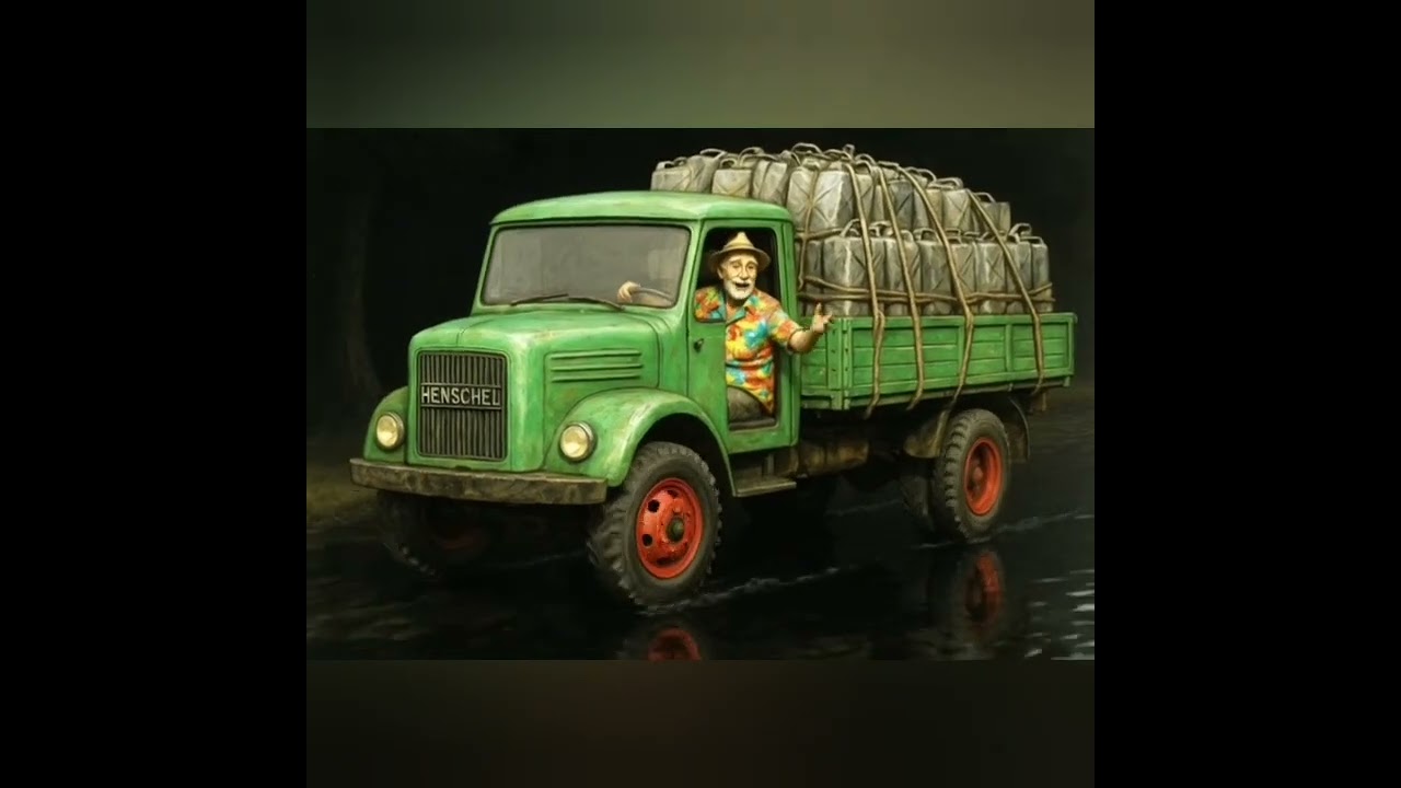 LKW bringen Holz, Heizöl auch Soldaten / Trucks bring wood, heating, oil and also transport soldiers