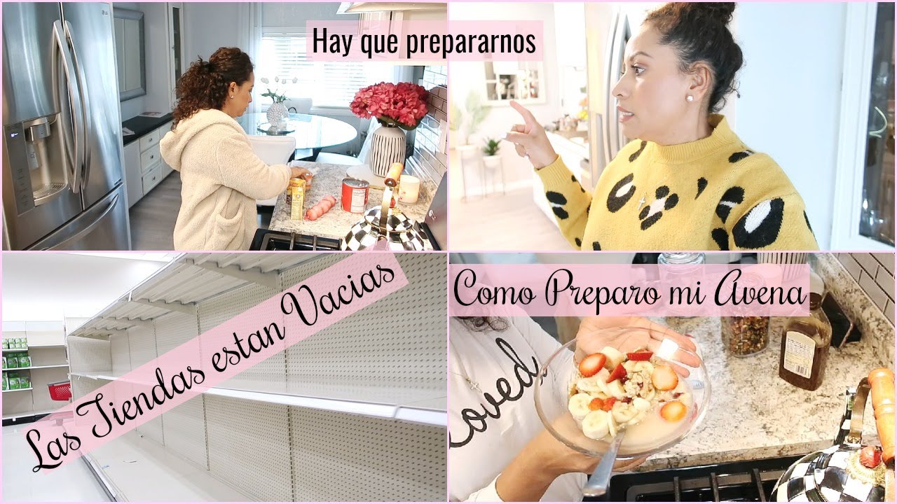 COMO PREPARARO MI AVENA PARA EL DESAYUNO | LAS TIENDAS ESTAN VACIAS