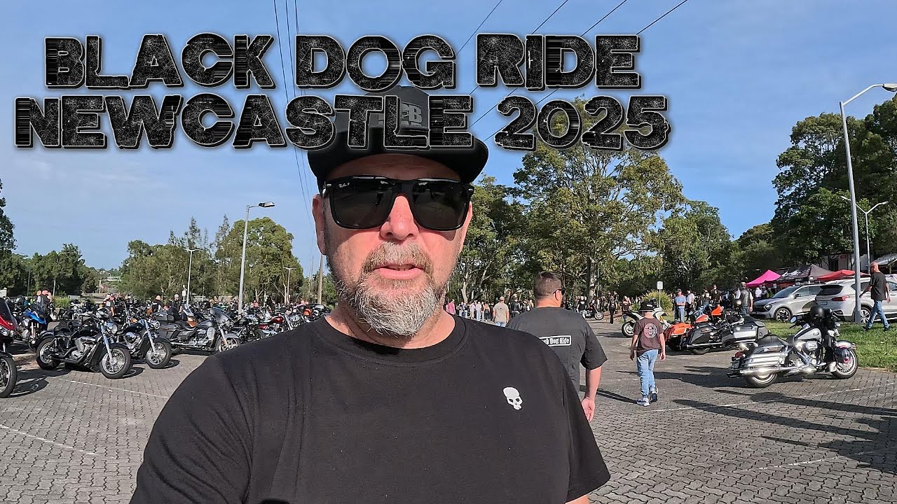 Black Dog Ride Newcastle 2025- Harley Davidson, Triumph, Honda, BMW