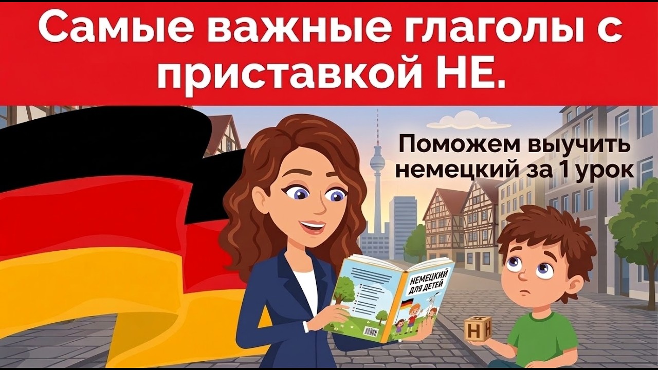 Немецкий с НУЛЯ: Глаголы с приставкой НЕ. Самые важные глаголы с примерами 🤔 Посмотри и заговори!