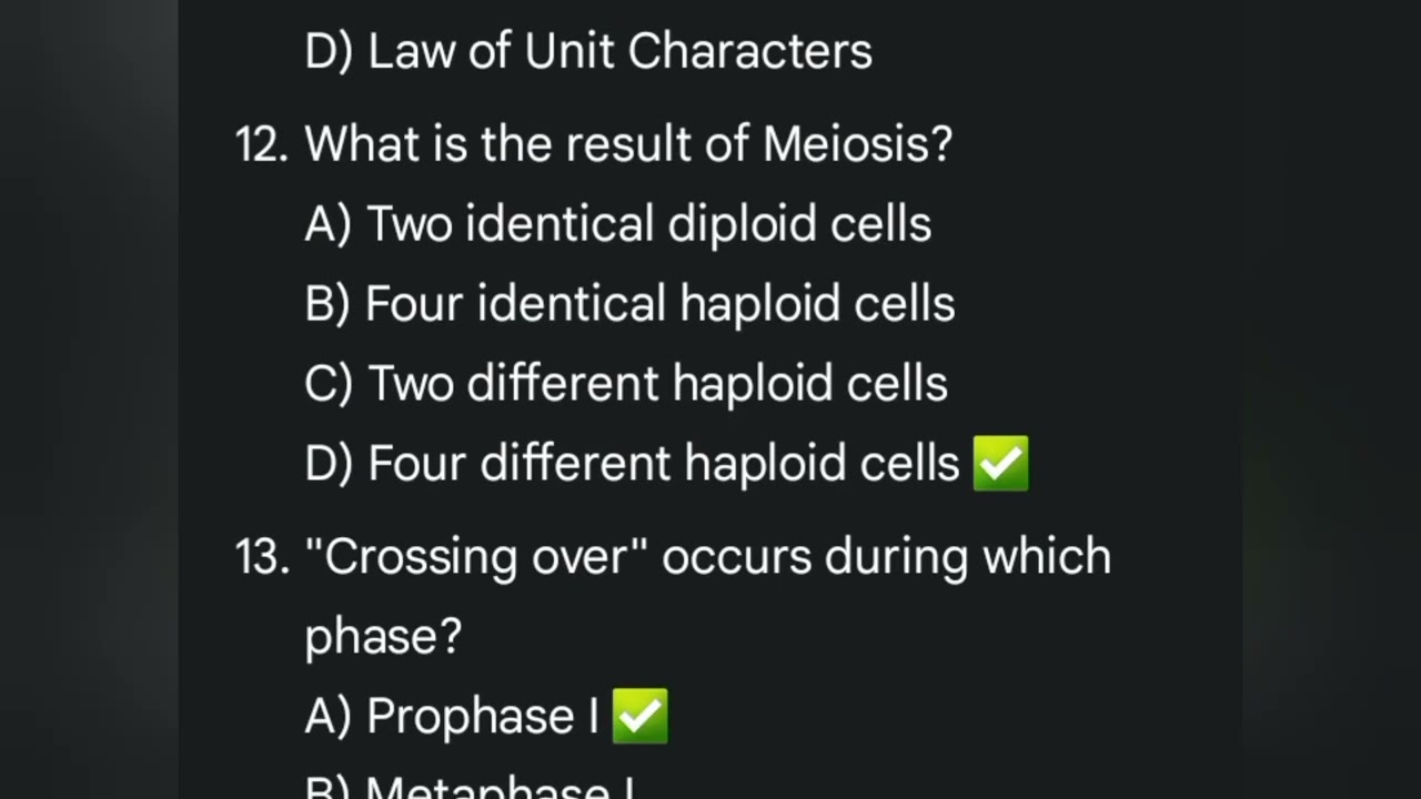 Remedial Biology Chapter 5: Genetics | 30 Must-Know Exam MCQs