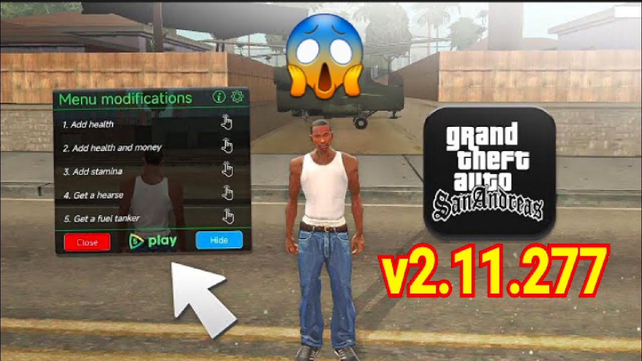GTA San Andreas v2.11.277 MOD MENU 😱 #gtasanandreas #trending #games #gta #viral #trend #vlog #mods