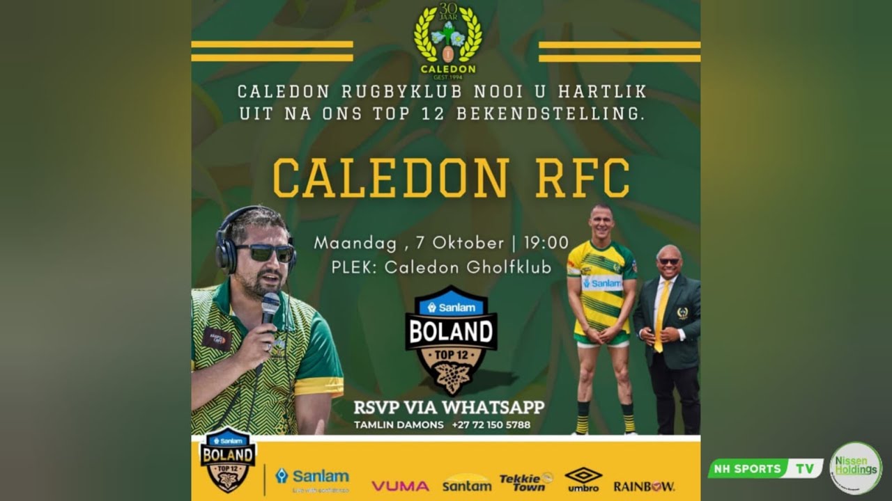 Caledon RFC Squad Announcement | Top 12