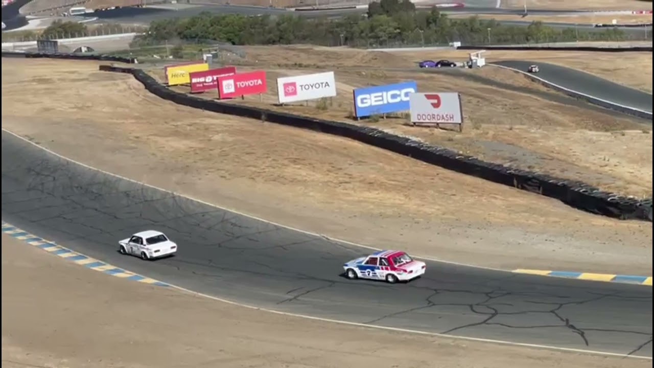 Datsun 510 Racing at Sonoma Raceway with CSRG