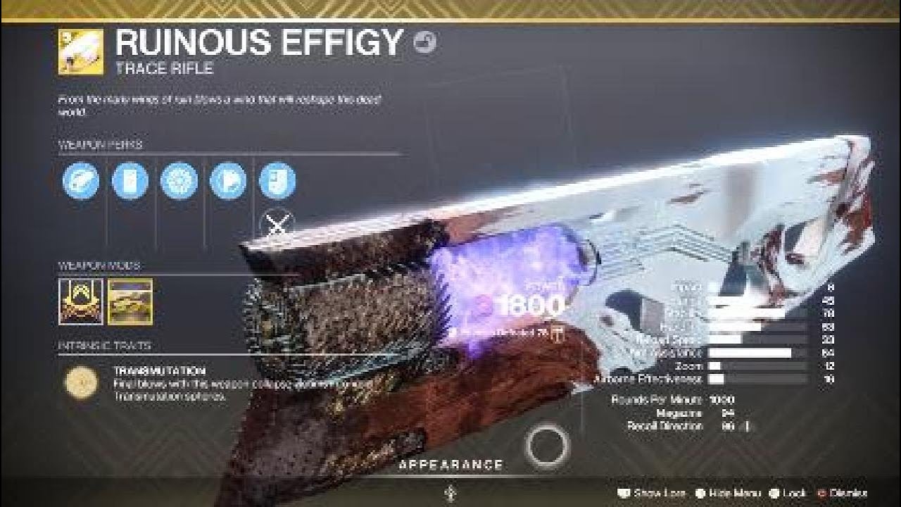 Ruinous Effigy Exotic Weapon & Catalyst – Destiny 2