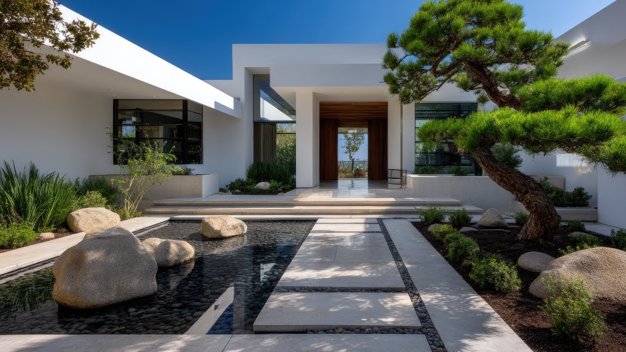 A Tranquil, Nature Inspired Luxury Home | Modern Minimalist Architecture & Tranquility