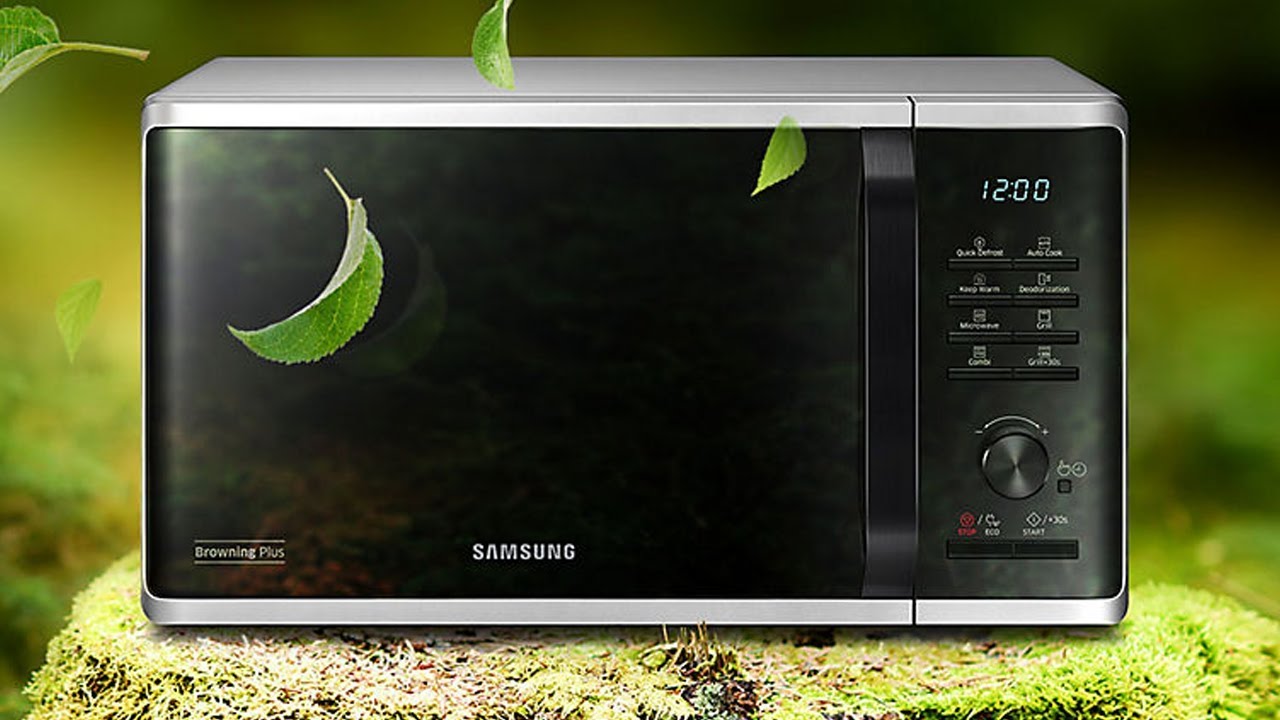 Микроволновка Samsung MG23K3515AS Обзор - Тест с Грилем 🍕🍗🍔