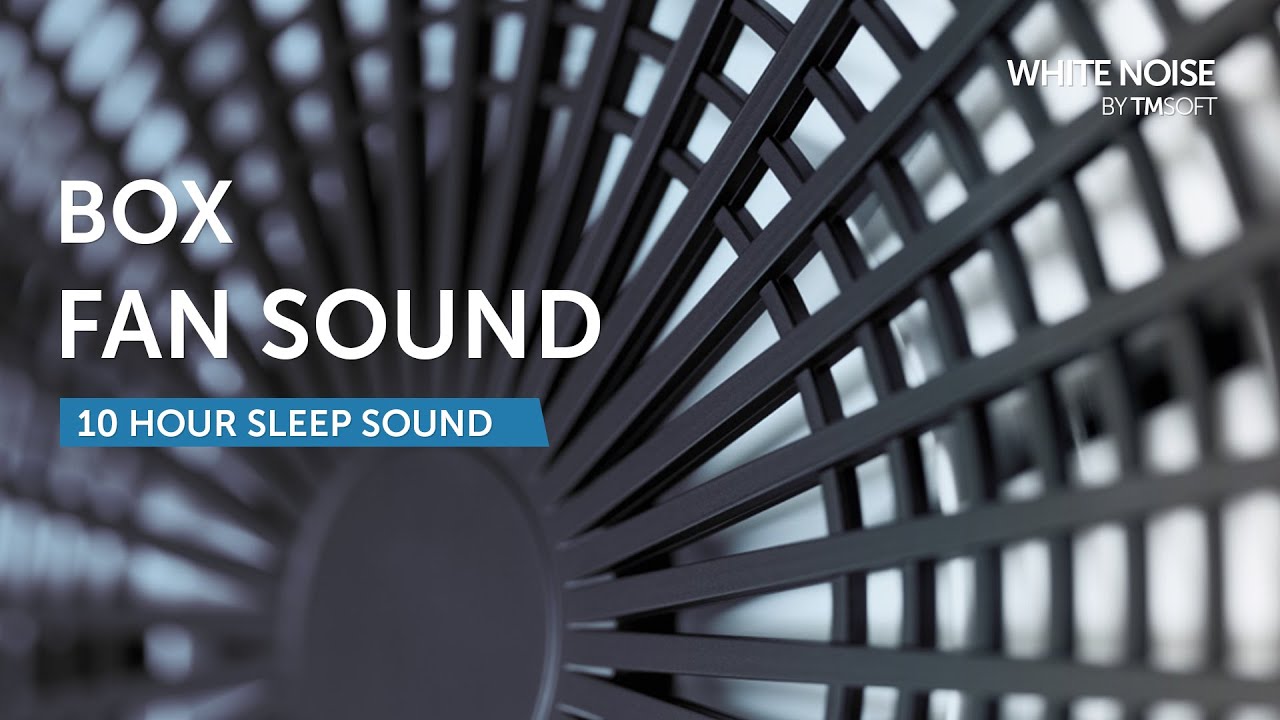 Low Bass Box Fan Sound Sleep Sound - 10 godzin - czarny ekran