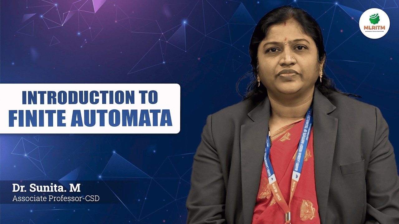 INTRODUCTION TO FINITE AUTOMATA | By Dr. SUNITA. M || MLRITM