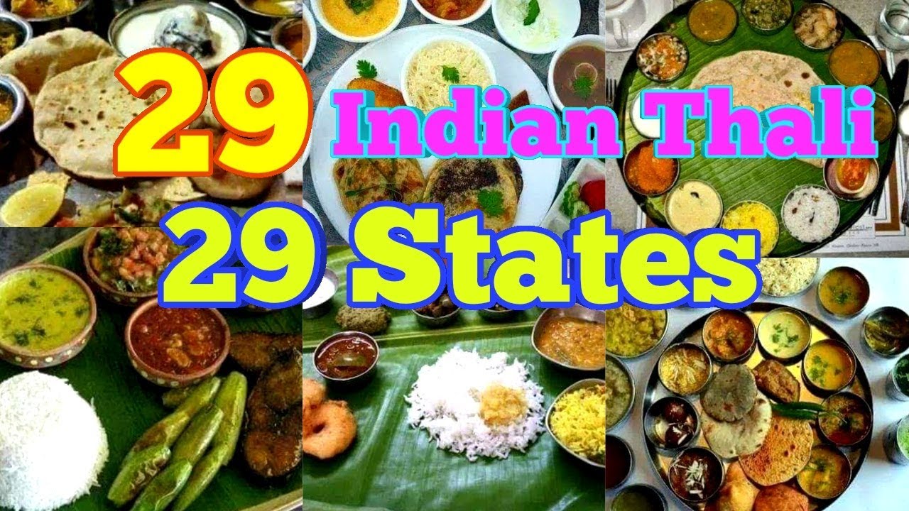 Indian Thali From 29 States| Famous Iconic Indian Food Thali