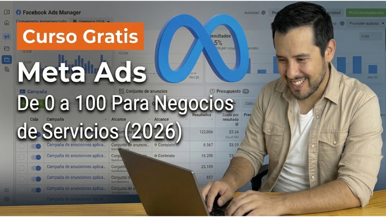 Curso Gratis Completo: Meta Ads De 0 a 100  Para Negocios de Servicios (2026)