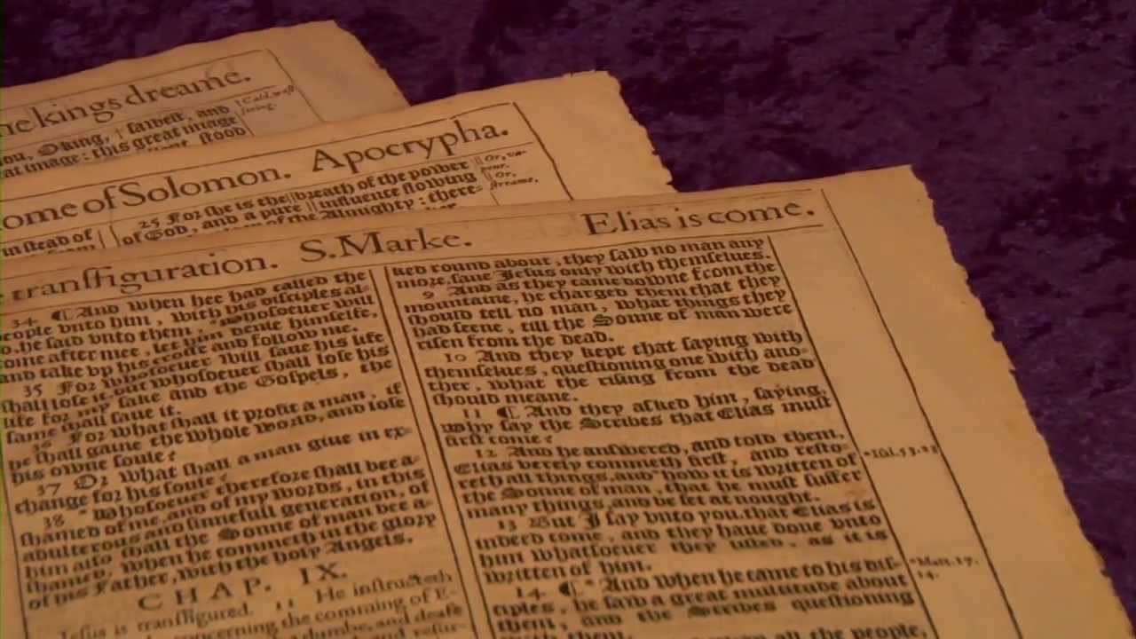 1611 KJV Pulpit Bible Leaves (Old Video: See Updated Video)