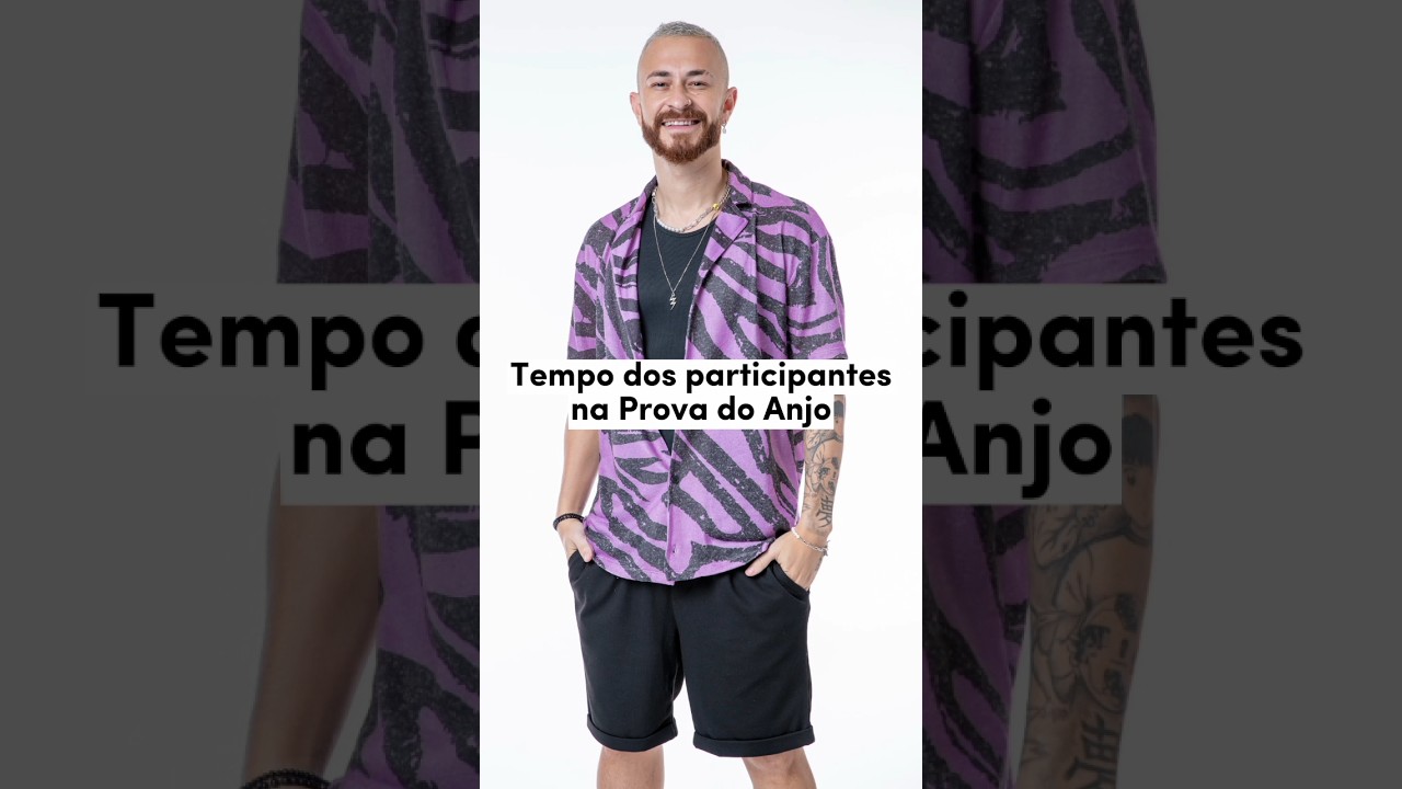 Tempo dos participantes na prova do anjo #bbb #provadoanjo