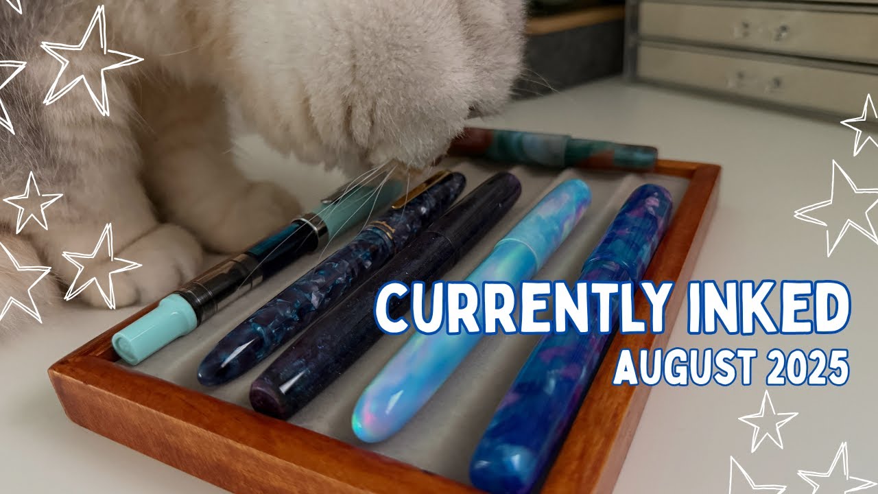 Currently Inked August 2025 | Saarpen, TWSBI, Esterbrook | heartsfailing