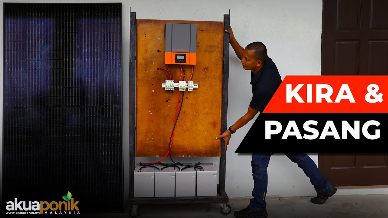 Cara KIRA & PASANG Sistem Solar Hybrid 12V | Pemilihan PERALATAN & KESILAPAN Dalam DIY Solar
