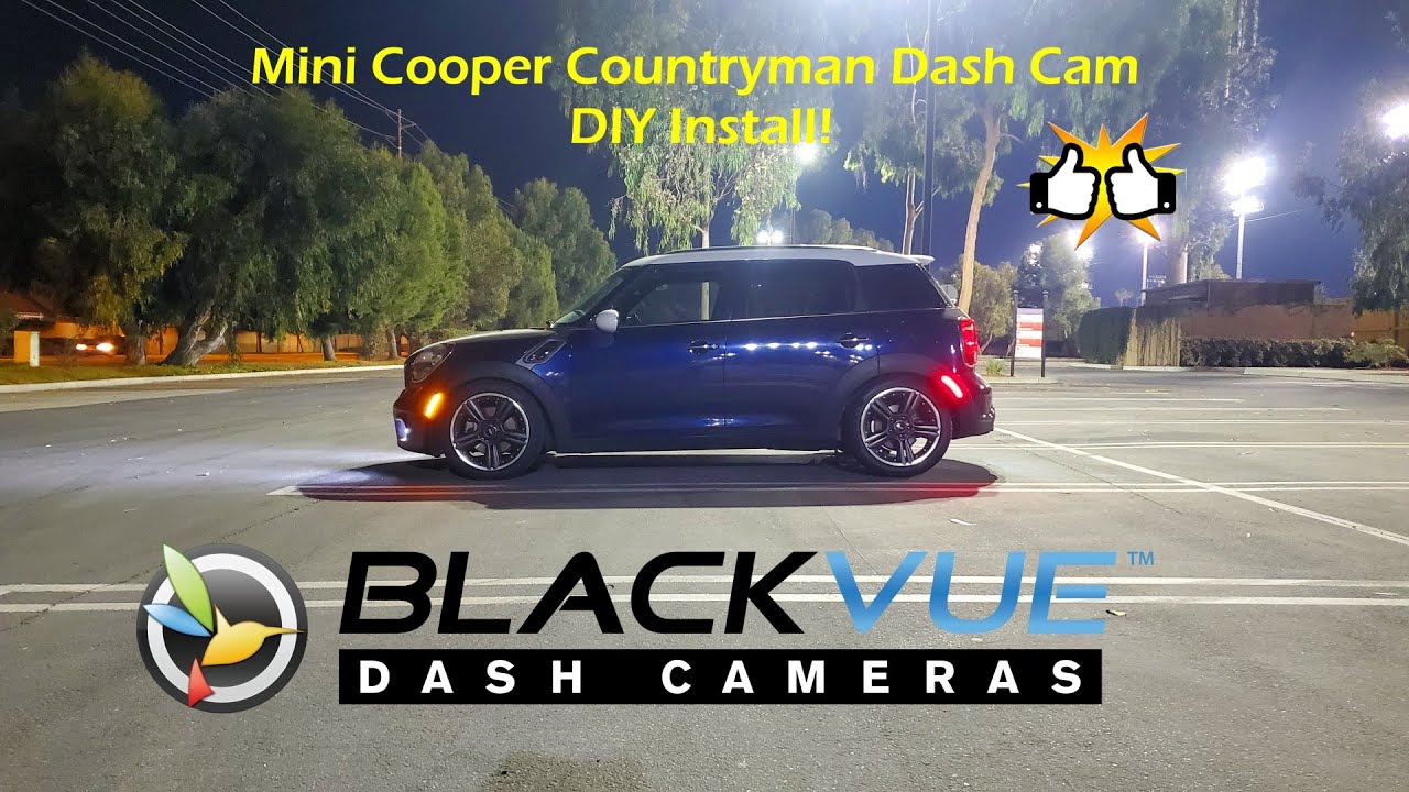 Mini Cooper Dash Cam Install DIY BlackVue DR900S
